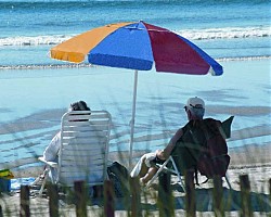 Плажните чадъри не защитават напълно от изгаряне